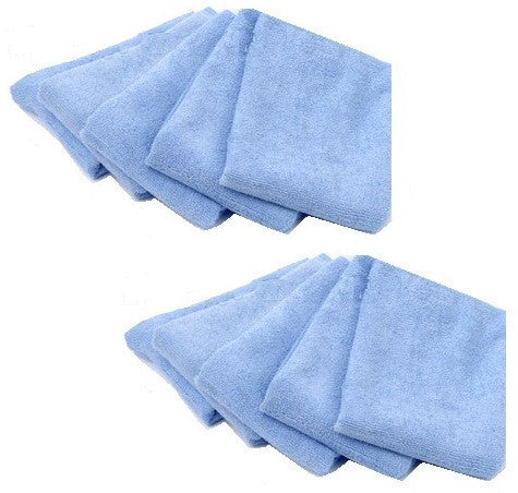 blue microfiber towels